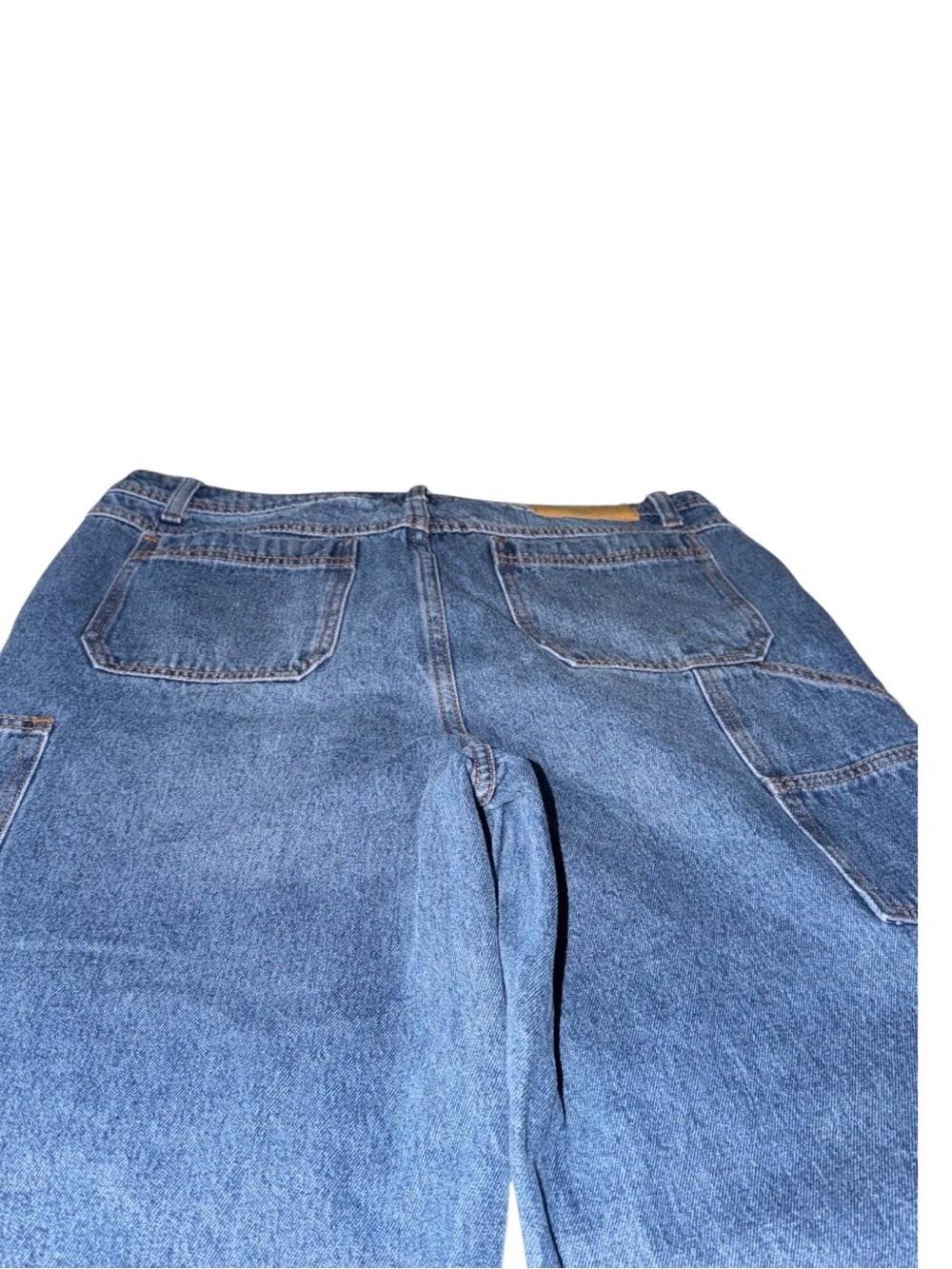 Monkey Ride ~ Jeans ~ Relaxed ~ Mid-Blue Denim ~ Carpenter-Style ~ Wide Legged - Picture 7 of 10